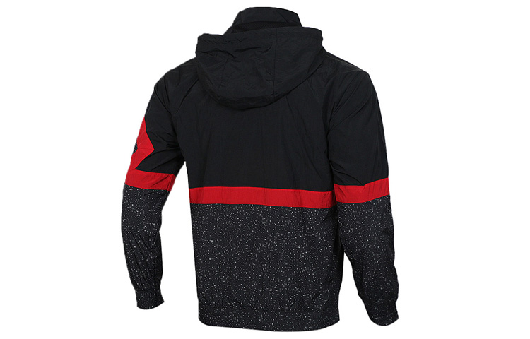Мужская куртка Jordan Diamond Cement Jacket (черно-красная) — фото 2