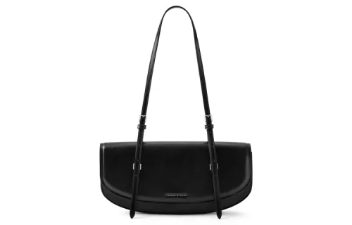 CHARLES&KEITH Pu Shoulder Bag Women's Brown/Black