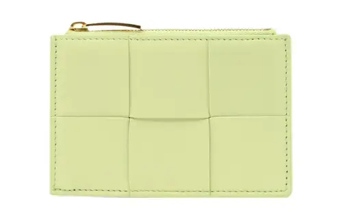 Bottega Veneta With Cow Leather And Sheepskin Wallet, Card Holder Women's Green