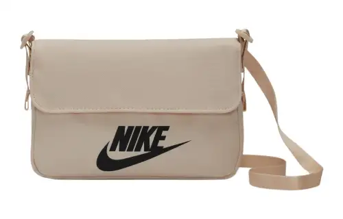 Nike Nike, adjustable straps with letters, khaki one-shoulder bag, with your logo imprint