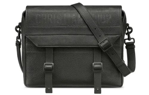 DIOR Grained Calfskin Crossbody Bag, Shoulder Bag Women's Black