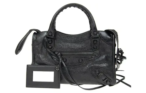 Balenciaga Le City Sheepskin Shoulder Bag, Crossbody Bag, Handbag Mini Women's Black