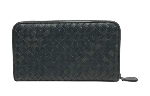 Bottega Veneta Bottega Veneta Luggage Collection Cow Leather Wallet Medium Women's Gray