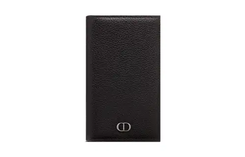 DIOR Grained Calfskin Wallet Men's Black