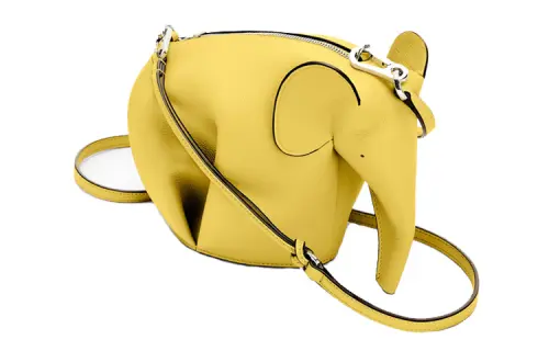 LOEWE Cow Leather Crossbody Bags Mini Women's Yellow