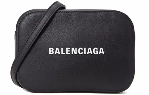 Balenciaga Cow Leather Camera Bag, Shoulder Bag, Crossbody Bag, Handbag Women's Black