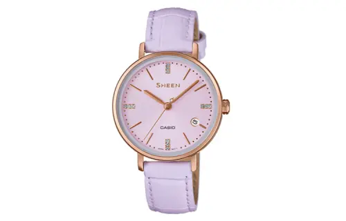 CASIO Women's SHEEN Purple Watch SHE-4048PGL-6A