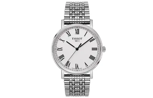 TISSOT Meishi Collection Quartz Movement Men's Watches Watch 38mm Silver Dial Stainless Steel Case Steel Strap