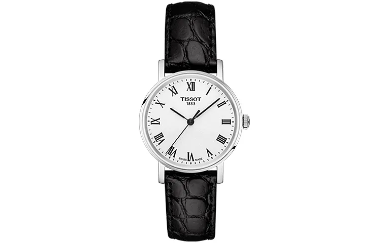 TISSOT Meishi Collection Quartz Movement 30m Waterproof Women's Watch 30mm White Dial Stainless Steel Case