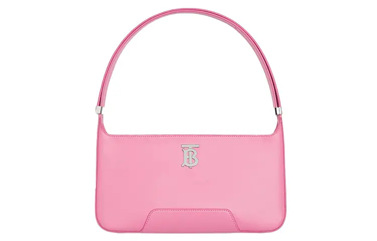 Burberry Calfskin Shoulder Bag, Handbag, Shoulder Bag Women's Cherry Blossom Pink