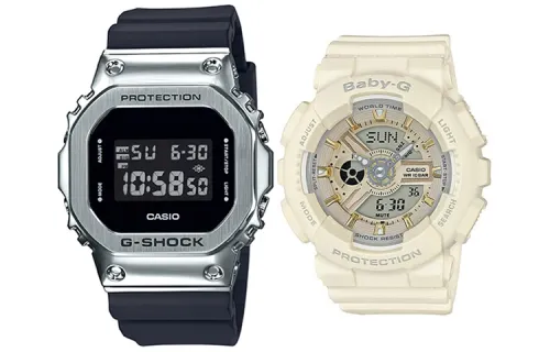 CASIO Unisex Pair Table Series Black Watch