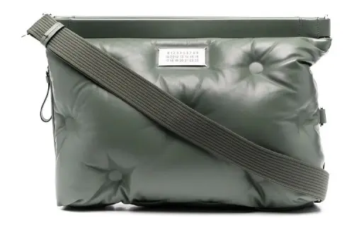Maison Margiela Leather Shoulder Bag Men's Khaki Green