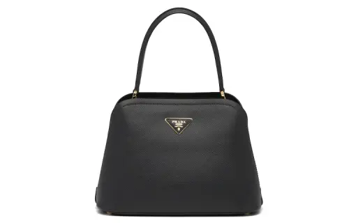 PRADA Saffiano Leather Shoulder Bag, Crossbody Bag, Handbag Women's Black