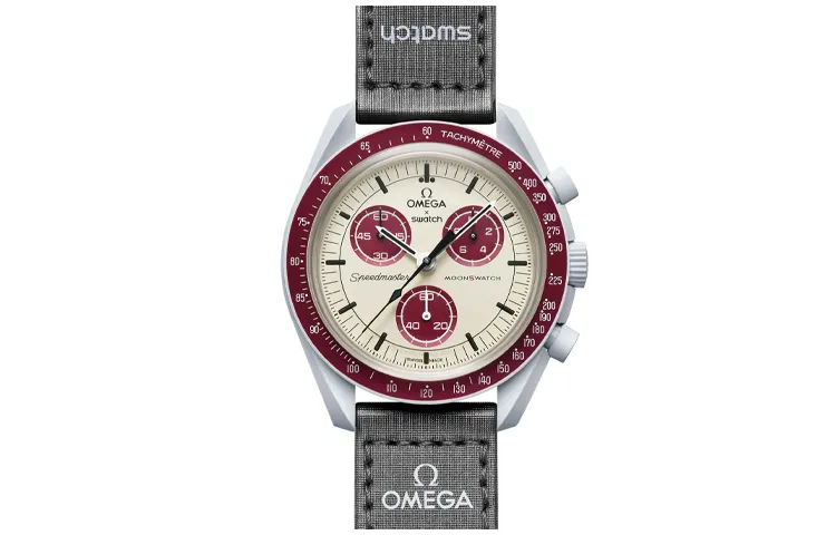 SWATCH Men 42mm Beige Watch SO33M101