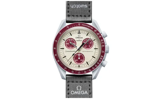 SWATCH Men 42mm Beige Watch SO33M101