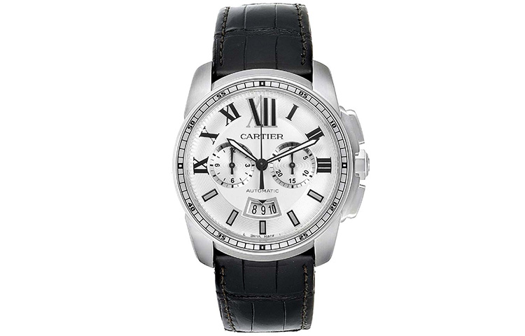 CARTIER CALIBRE Collection Automatic Mechanical Movement Men's Watches Watch 42mm Silver Dial