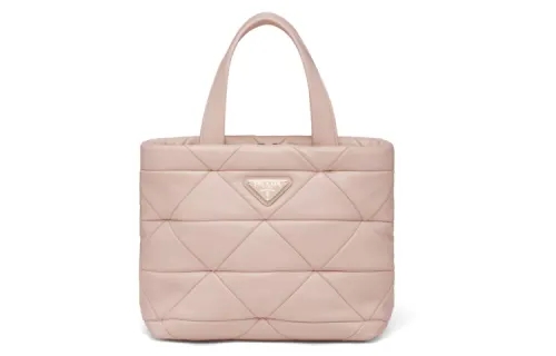 PRADA Spectrum Leather Tote Bag, Shoulder Bag, Handbag Women's Lotus Powder