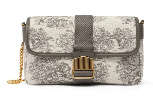 CHARLES&KEITH Wide Strap Embroidery Small Square Bag Shoulder Bag Regular Women's Multicolor