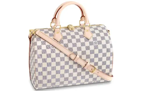 LOUIS VUITTON Speedy Canvas Pillow Bag Handbag 30 Women's White