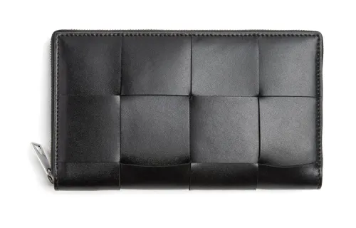 Bottega Veneta Leather Wallet Men's Black