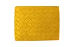 Bottega Veneta Cow Leather Coin Purse Women's Yellow