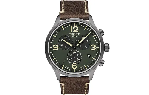 TISSOT Soko Collection Quartz Movement 100m Waterproof Men's Watch Green Dial Stainless Steel Case