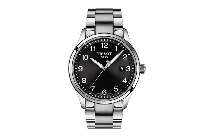 TISSOT XL Quartz Movement 100m Waterproof Men's Watches Watch 42mm Black Dial Stainless Steel Case