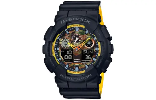 CASIO Men Liquid Crystal/Analog Dual Display Series Watch GA-100BY-1A