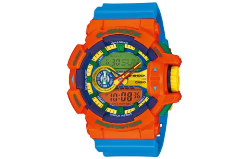 CASIO Men Liquid Crystal/Analog Dual Display Series Watch GA-400-4