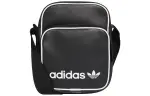 Adidas Originals Polyurethane Shoulder Bag, Crossbody Bag Mini Unisex Black
