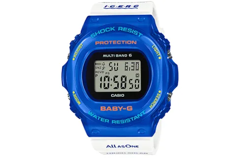 CASIO BABY G Collection Solar Quartz Movement Watch Women's Watch Blue Dial