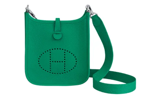 HERMES Evelyne Maurice Bullock Leather Crossbody Bag, Shoulder Bag 16 Women's 62 Vert Cru Original Green