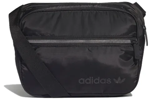Adidas Originals Trefoil Polyester Fanny Pack, Sling Bag, Crossbody Bag, Shoulder Bag Unisex Black