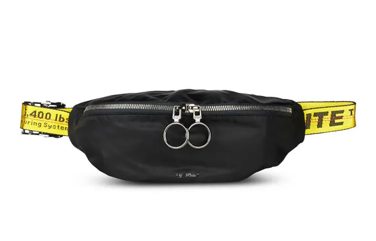 OFF WHITE Basic Fannypack Black Yellow