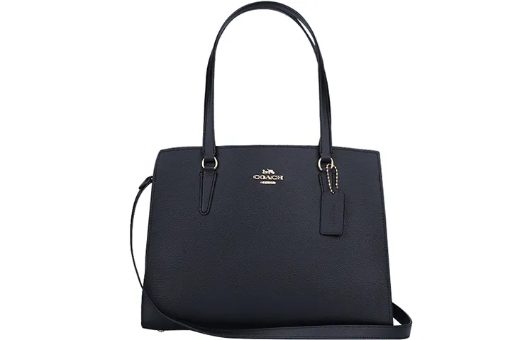 COACH Tatum Leather Portable Crossbody Bag, Shoulder Bag Large Women's Black