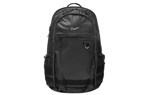 Nike Nylon With Polyester Backpack Unisex Pure Black