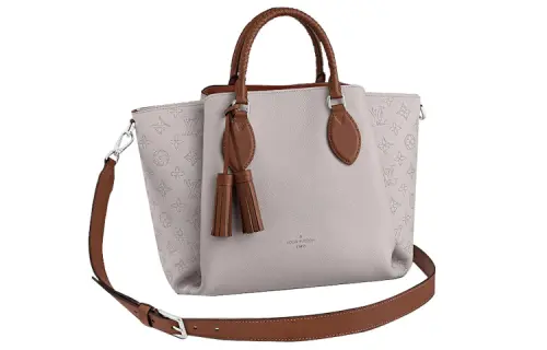 LOUIS VUITTON Calfskin Handbag Women's Gray