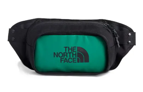 THE NORTH FACE 3L Sling Bag, Fanny Pack Outdoor Bag Polyester Green Unisex