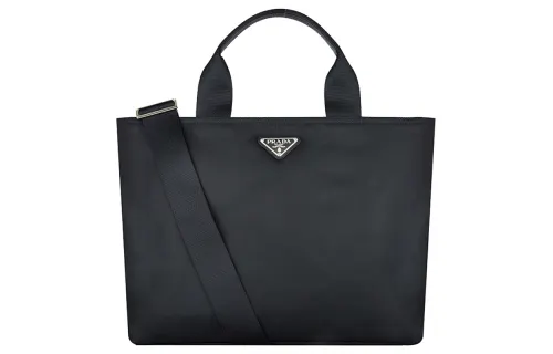 PRADA Nylon Fabric Handbag Women's Black