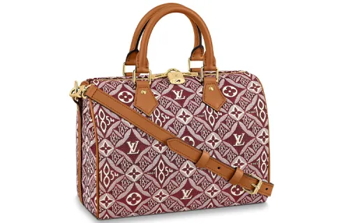 LOUIS VUITTON Speedy Cow Leather Pillow Bag, Shoulder Bag, Crossbody Bag, Handbag Women's Brown Red