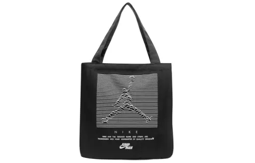 Jordan Polyester Tote Bag, Shopping Bag, Handbag, Shoulder Bag Unisex Black