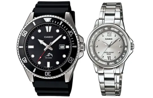 CASIO Unisex Pair Table Series White Watch
