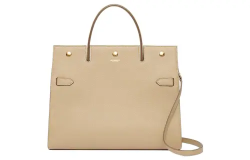 Burberry Cow Leather Shoulder Bag, Crossbody Bag, Handbag Medium Women's Beige
