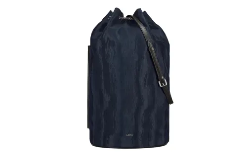 DIOR Canvas Bag, Handbag Men's Marine Blue