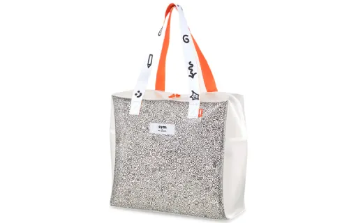 PUMA X MR Doodle Shopper Collaboration Sports Fabric Handbag Regular Unisex White