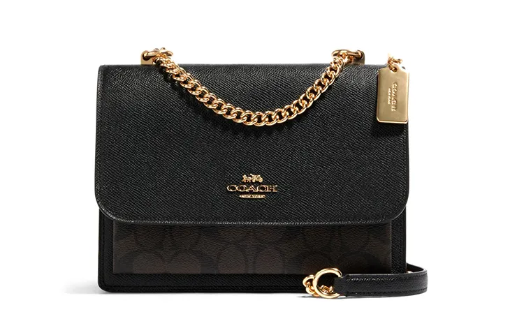 COACH Klare Leather Crossbody Bags Small Women's Black