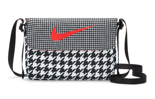 Nike Fabric Shoulder Bag, Crossbody Bag Unisex Black White