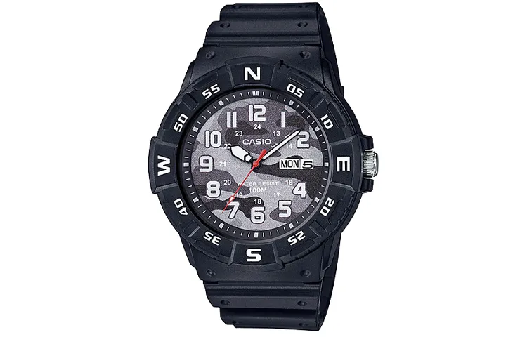 CASIO Men Liquid Crystal/Analog Dual Display Series Gray Watch MRW-220HCM-1B