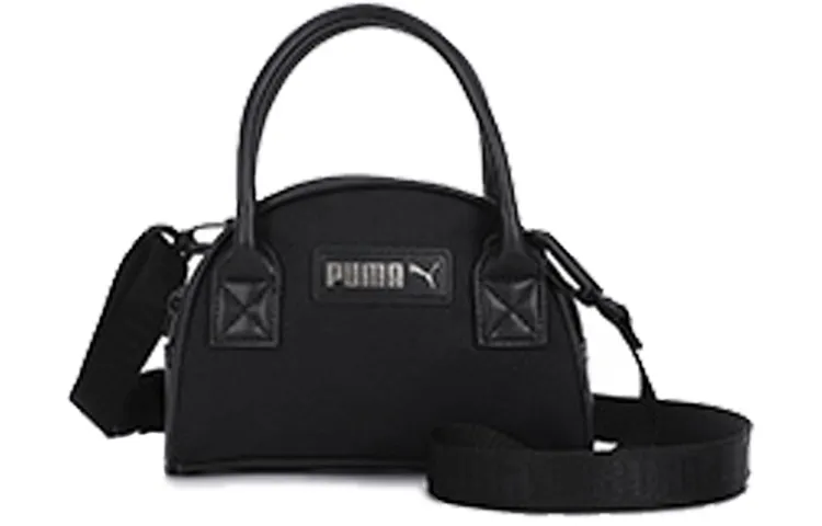PUMA Artificial Leather Handbag, Shoulder Bag, Crossbody Bag Regular Women's Black