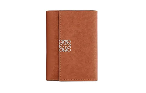 LOEWE Calfskin Wallet Small Women's Umber